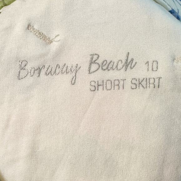 Tommy Bahama Boracay Short Skirt White Sand Floral Mini Skirt women's size 10 - Picture 8 of 11